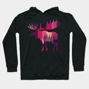 Moose, Forest Animal Hoodie